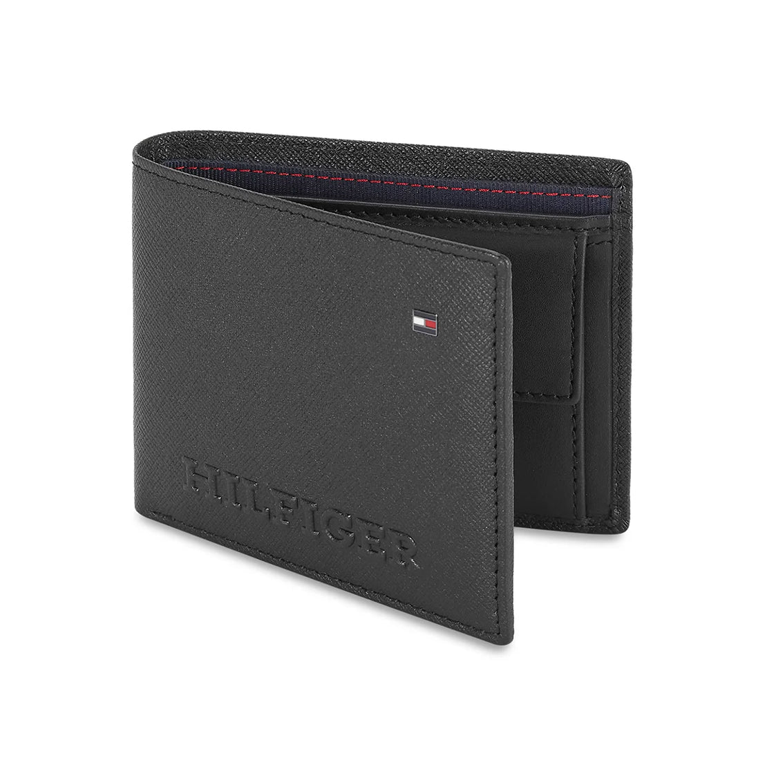 Tommy Hilfiger Harstad Men's Leather Global Coin Wallet Black