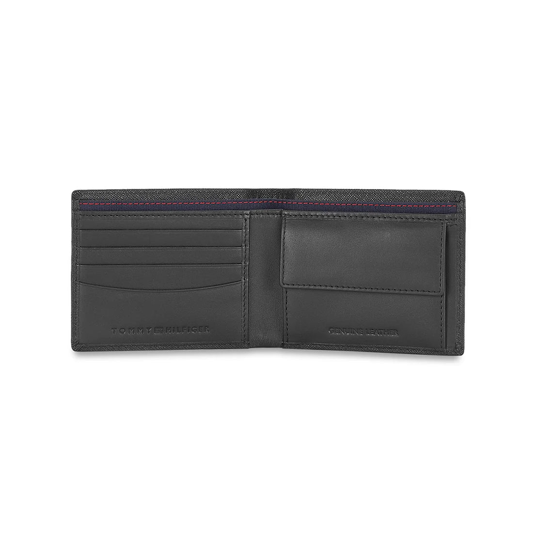 Tommy Hilfiger Harstad Men's Leather Global Coin Wallet Black