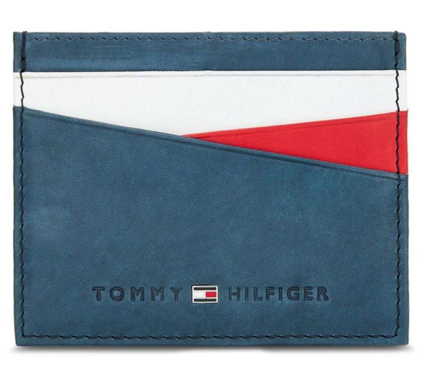 Tommy Hilfiger Accessories Churchill Leather Card Holder Navy