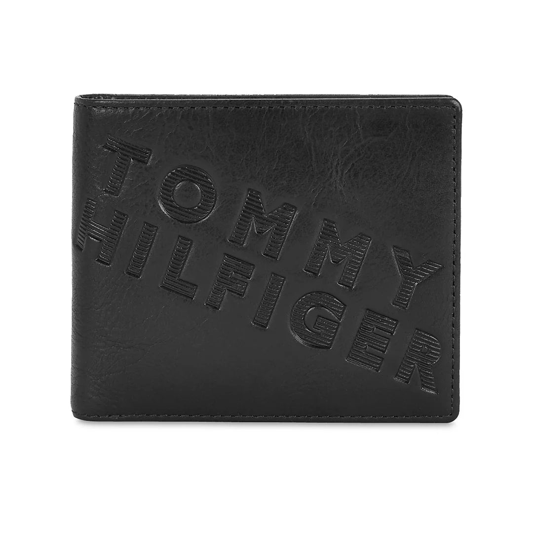 Tommy Hilfiger Oliver Men's Leather Global Coin Wallet Black