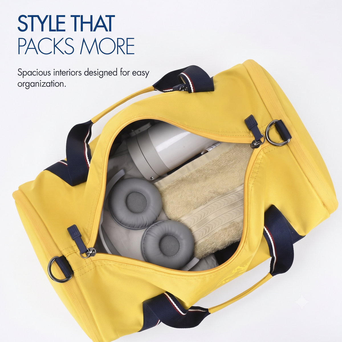 Tommy Hilfiger Yandel Unisex Gym Bag Mustard Yellow