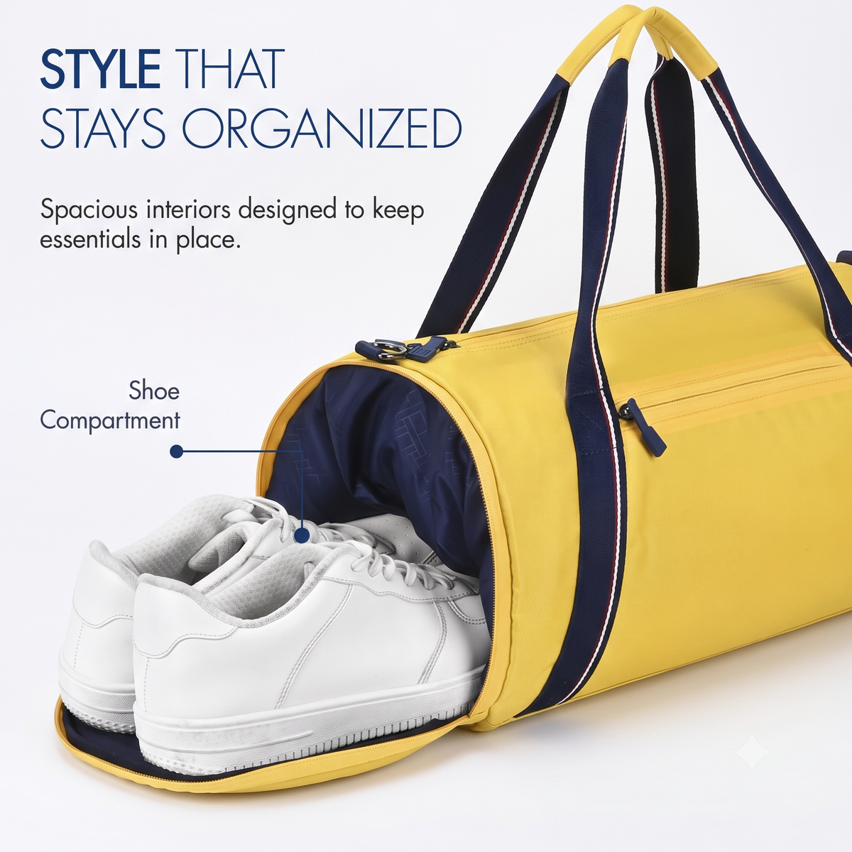 Tommy Hilfiger Yandel Unisex Gym Bag Mustard Yellow