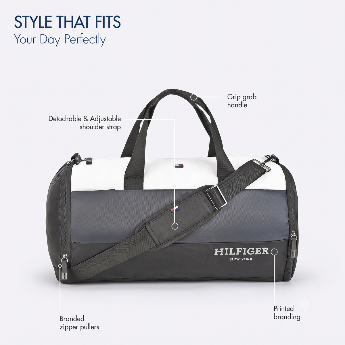 Tommy Hilfiger Balchen Duffle Bag Grey