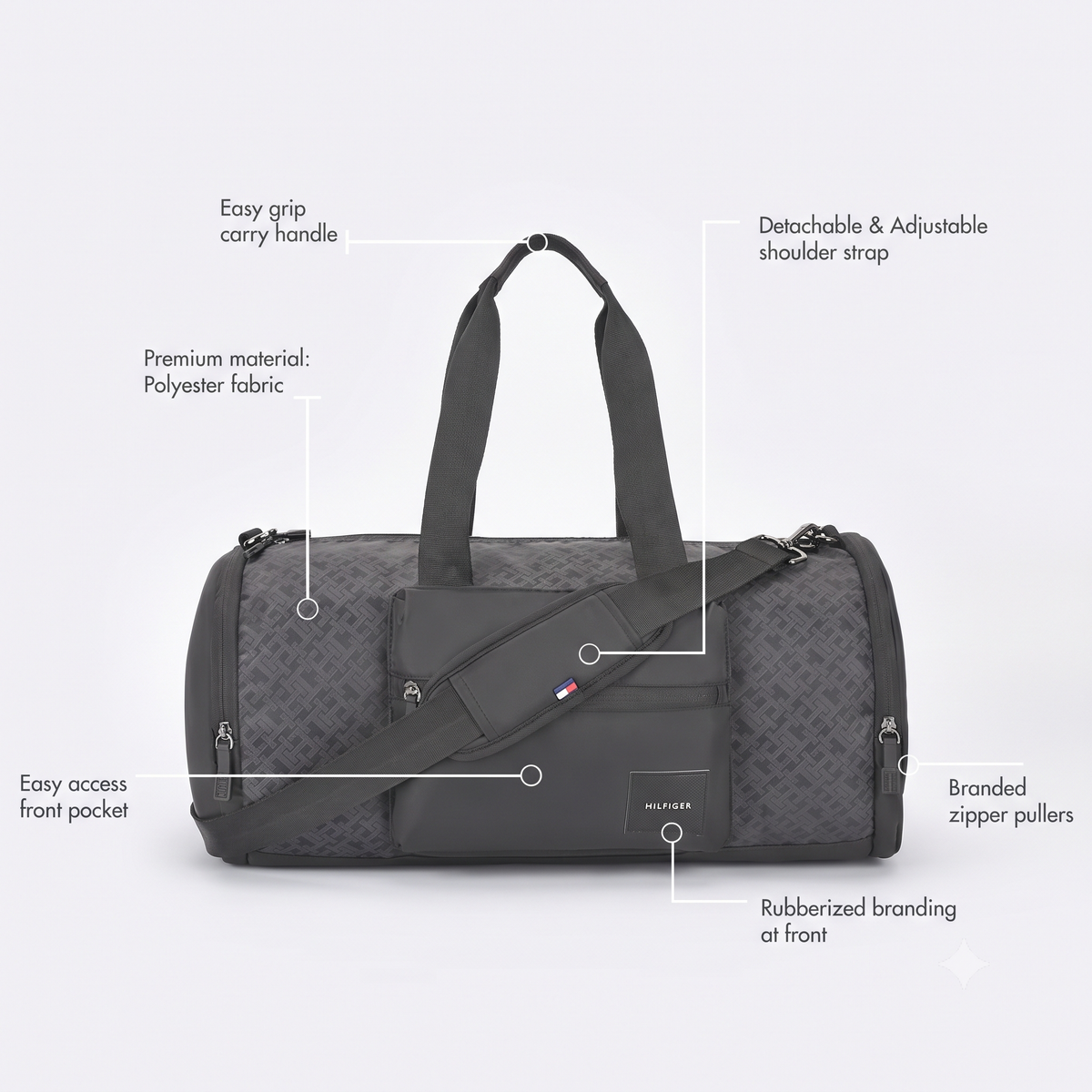 Tommy Hilfiger Jonah Unisex Duffle Bag Black
