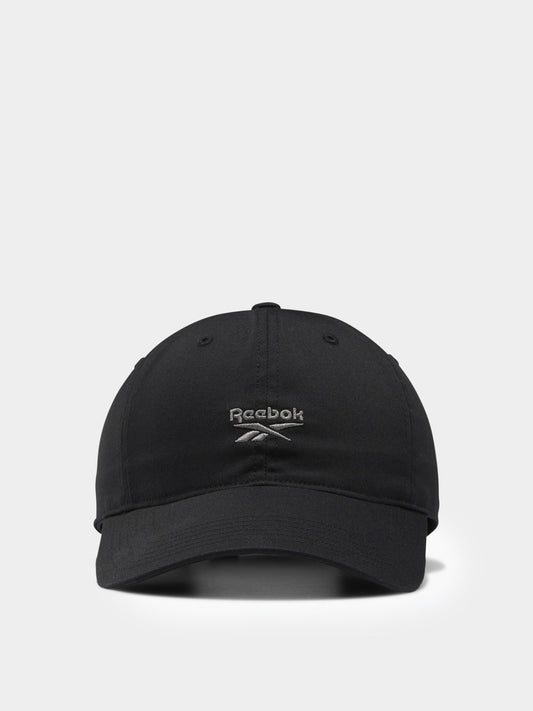 Reebok Black Classic Logo Cap – Unisex Adjustable Sports Cap FQ5519
