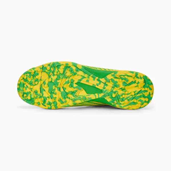 PUMA 22 FH Rubber Vibrant Yellow-PUMA Green Cricket Shoes