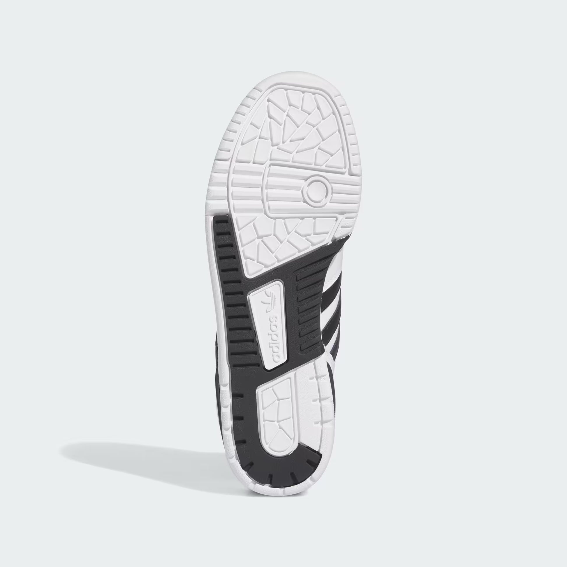 Adidas Rivalry Low Shoes White Black IG1474 medial side view showing rubber cupsole and Trefoil branding