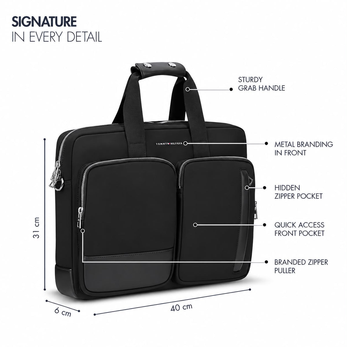 Tommy Hilfiger Belem Premium Business Case Black