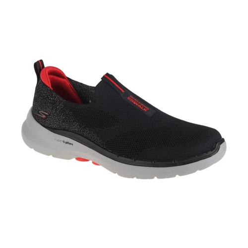 Skechers Black/Red Go Walk 6 Shoes For Men - 216202-BKRD