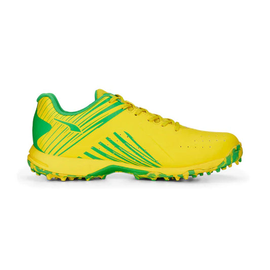 PUMA 22 FH Rubber Vibrant Yellow-PUMA Green Cricket Shoes